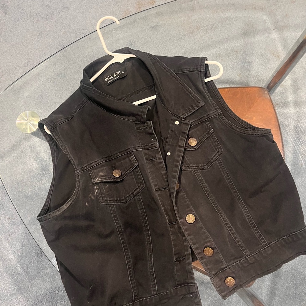 Blue Age Women's Black Jean Jacket